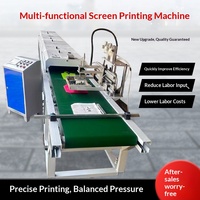 Máquina Automática Portátil de Serigrafía para Bolsas, Impresora Plana de un Solo Color para Bolsas de Fertilizantes, Bolsas de Tela No Tejida y Bolsas de Plástico
