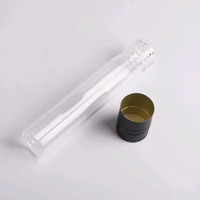 OSHOW Mini tube en verre à haute teneur en borosilicate 50ml 100ml Bouteille d'alcool Tube en verre à boire avec bouchon en métal à vis