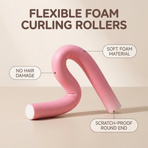 Diadema rizadora sin calor <span class=keywords><strong>de</strong></span> espuma suave <span class=keywords><strong>para</strong></span> cabello largo, personalizable al por mayor, precio <span class=keywords><strong>de</strong></span> fábrica, herramientas <span class=keywords><strong>de</strong></span> peinado DIY - Product Image 3