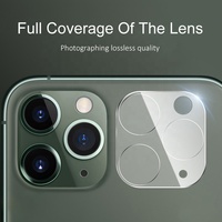 Protecteur d'objectif de caméra de téléphone en verre trempé Premium 9H 3D pour iPhone 11 12 13 14 15 16 Pro Max