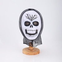 Masque d'Halloween Ghost Screaming, Masque de Grim Reaper blanc pour Cosplay, Fête costumée et Décoration de festival effrayant