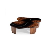 Table basse de style Bentley en bois massif de luxe, table basse moderne, table centrale haut de gamme pour salon, villa, bureau, projet