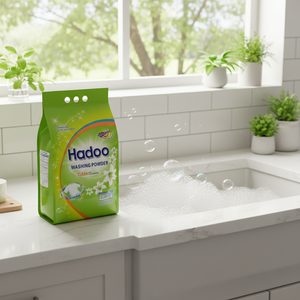 HADOO Detergente en Polvo Ecológico Quitamanchas para Ropa, Suave para la Piel, Alta Espuma, Fácil de Enjuagar, Aroma Floral/Rosa/Jazmín/Limón - Product Image 3