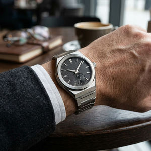 Reloj OEM con Logotipo de Marca Propia Personalizado, BGW9 Luminoso, Segundero Pequeño en ''6'', Diseño Clásico de Acero Inoxidable Pulido - Product Image 2