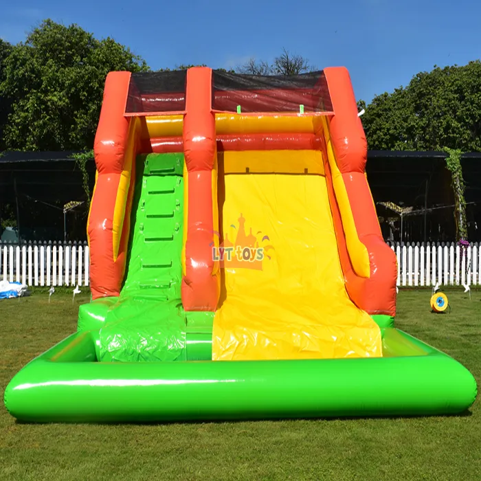 สไลด์สายรุ้ง Inflatable Transfer บ้านตีกลับเวลาว่างสนุกสไลด์เป่าลมแห้งสําหรับเด็ก