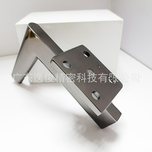 Aluminum Alloy L-shaped <b>Sofa</b> <b>Legs</b> 130mm Graphite Minimalist Design Heavy Duty Furniture Support - Product Image 5