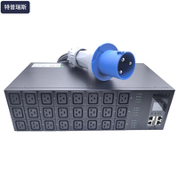Terpress Smart 3U 32A PDU intelligent en métal, montage en rack horizontal, unité de distribution d'alimentation 21KW, fonction de surveillance et de contrôle