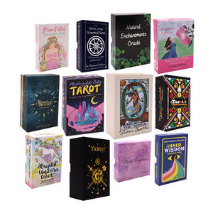Crea Tu Propio Diseño Hermoso y Personalizado, Significados Clásicos de Astrología, Borde Dorado, Caja de 78 Cartas del Tarot con Folleto - Product Image 1