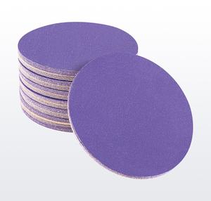 Top fabriqué 5 pouces velours dos flocage papier de verre en céramique 1mm moyen personnalisable OEM cendres polies papier abrasif à sec pour - Product Image 2