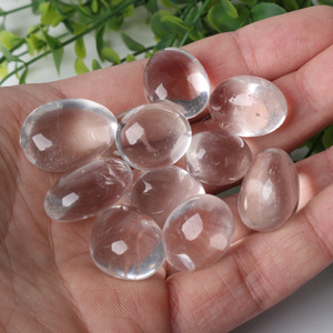 Pierres roulées en quartz rose et quartz clair en gros – Pierres de guérison naturelles en cristal de quartz - Product Image 4