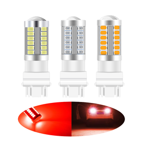 Ampoule LED de voiture DC 12V T25 HE-T25-5630-33SMD 3156 P24/6.6W 5630 33SMD Rouge Jaune Blanc Ambre Clignotant de recul automatique - Product Image 1