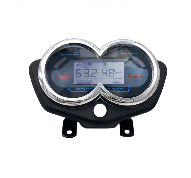 Custom Digital Meter With Reading for  Electric Tricycle Black Tricycle Meter