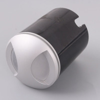 AVT Wholesale - Luminaire mural d'angle LED rond 3W, intérieur/extérieur, lampe d'escalier, corps en aluminium, pour lampes murales de salle de bain