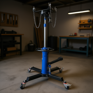 Cric de transmission télescopique hydraulique 0,6 tonne, hauteur de levage 34,6-69,3 pouces, pédale de commande, pour garage et atelier - Product Image 2