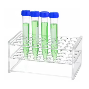 Soporte de acrílico transparente para tubos de ensayo, 12 ranuras, estante para tubos de centrífuga de laboratorio - Product Image 3