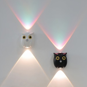 Lámpara de Pared Inteligente con Sensor de Movimiento, Diseño de Búho, Luz Nocturna Creativa para Entrada, Cabecera, Pasillo - Product Image 1