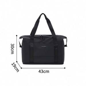 Nueva Bolsa de Viaje de Lona Oxford con Revestimiento de PU Impermeable, Plegable, Ligera, Grande, para Fin de Semana, con Logotipo Personalizado - Product Image 2