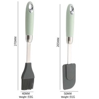 Ensemble d'ustensiles et d'accessoires de cuisine nordiques en acier inoxydable et silicone pour la préparation des aliments à la maison