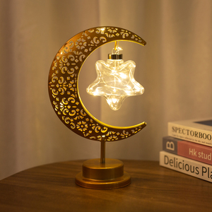 Lampe de Chevet Personnalisée en Forme de <span class=keywords><strong>Lune</strong></span>, Veilleuse <span class=keywords><strong>Croissant</strong></span> de <span class=keywords><strong>Lune</strong></span> pour Bébé, Lampes en Métal et Cristal pour une Ambiance Intérieure Unique - Product Image 4