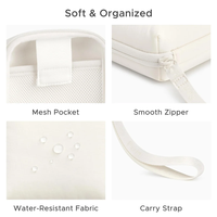 Tas Penyimpanan Kabel Perjalanan Desain Mini Puffy Baru, Tahan Air, Organizer Aksesoris Teknologi Digital Elektronik, Kantong Pembawa