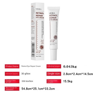 Crema per gli occhi antirughe con retinolo organico siero infuso al collagene per linee sottili e riparazione per la cura della pelle sbiadita per gli occhi neri - Product Image 5