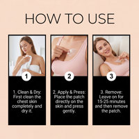 XIMONTH Patchs de Soin des Seins Fins, Respirants, Sans Effet Empiècçant, S'adaptent à la Peau du Sein pour une Esthétique Douce - 10 PATCHS