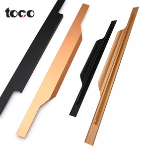 TOCO Rumah Kabinet Menarik Furniture Stang Tape T Bar Golden Line Pegangan Kabinet untuk Pintu Kayu - Product Image 4