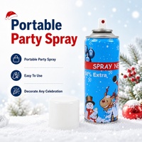 Gerçekçi Kışlık Sahte Kar Spreyi Aerosol Kutusu Hızlı Kuruyan Noel Kar Köpüğü Spreyi Noel Ağacı Çelengi Pencere için