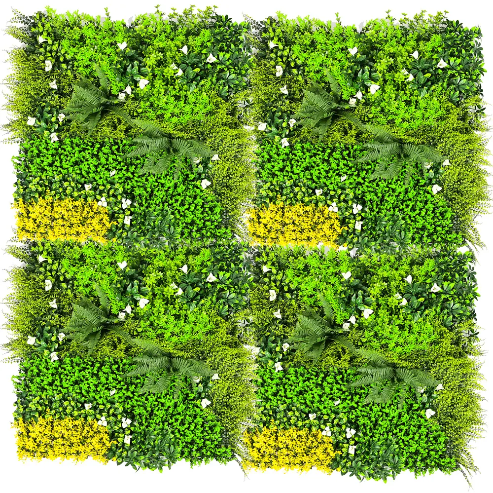 New popular simulation plant wall background wall decoration landscape artificial turf large lawn combination