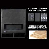 Subwoofer Activo de Madera de Alta Potencia de 1100 W RMS, Controlador de Graves Neo de 15 Pulgadas, Caja de Graves Profesional para Escenario de 2 Pulgadas