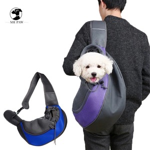 Sac de transport pour chien et chat, écologique, confortable, imperméable, solide, avec bandoulière, taille S/L, pour les voyages en plein air, sac à main en maille Oxford, sac fourre-tout - Product Image 3