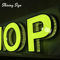 Letras Luminosas LED 3D Personalizadas de Acero Inoxidable y Acrílico para Exteriores, Tiendas Comerciales