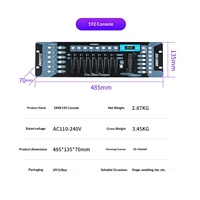Console de contrôle DMX512 pour éclairage de scène, 240 canaux, puissance de charge maximale 300W pour la programmation des projecteurs à tête mobile et des projecteurs PAR