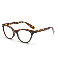 Lunettes de lecture élégantes pour femme, monture fine, style œil de chat, design italien, CE, lunettes de lecture pour femme, matériau PC, lunettes correctrices