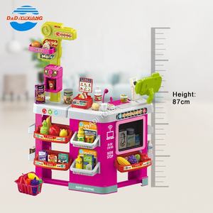 Les enfants simulent l'achat de jouets de <span class=keywords><strong>caisse</strong></span> enregistreuse de vente semblant de jouer avec des jouets de <span class=keywords><strong>magasin</strong></span> de supermarché avec calculatrice de scanner - Product Image 4