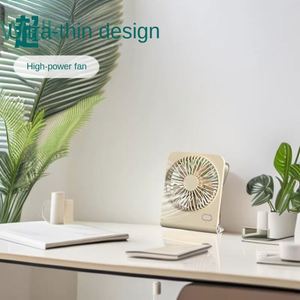 Nouveau <span class=keywords><strong>ventilateur</strong></span> portable <span class=keywords><strong>ultra</strong></span>-fin 3 vitesses USB avec batterie intégrée, 5 pales, autonomie 3-6 heures, <span class=keywords><strong>pour</strong></span> bureau, étudiant, <span class=keywords><strong>chambre</strong></span>, puissant et <span class=keywords><strong>silencieux</strong></span> - Product Image 3