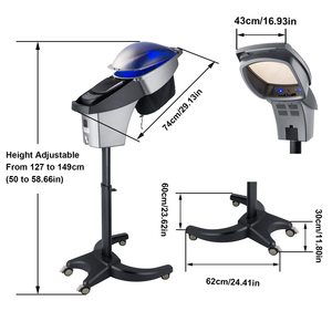 Modern Professional Hair Steamer With Headcap 800W Spa Salon <b>Micro</b> Mist Hair Steamer Hot Cold Fog Hair Care <b>Machine</b> - Product Image 3