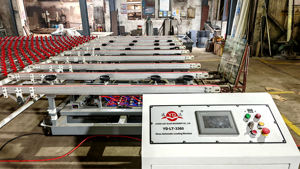 Horizontale Struktur Glas Bilaterale Kantens chleif-und Polier maschine für Jumbo-Glas - Product Image 2