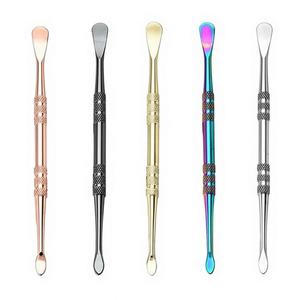 Ensemble de pousse-cuticules portable en acier inoxydable à double tête coloré, facile à utiliser, avec ouverture large pour manucure et pédicure - Product Image 1