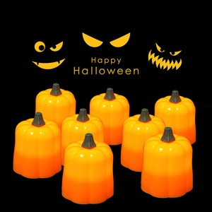 Bougies LED sans flamme classiques en gros, alimentées par piles CR2032, bougies LED citrouille pour décoration d'Halloween - Product Image 6