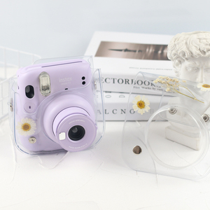 Étui transparent en PVC pour <span class=keywords><strong>appareil</strong></span> <span class=keywords><strong>photo</strong></span> Instax <span class=keywords><strong>Mini</strong></span> 8 <span class=keywords><strong>9</strong></span> 11 avec bandoulière réglable et poche - Product Image 5