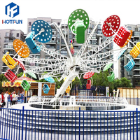 Manège à chaises volantes doubles de 24 places, avec rotation, pour parcs d'attractions, à vendre