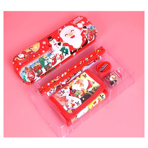 Set de Papelería de Santa Claus, Estuche de 12 Piezas con Sacapuntas y Borrador, Regalo de Navidad para Niños, Jardín de Infancia, Cumpleaños - Product Image 3