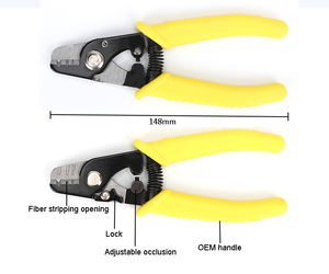 Tang Pengupas Serat Optik Pengupas Kabel Serat Optik Penghilang Selubung Tiga Lubang Alat Jaringan FTTH Dari 125μ<span class=keywords><strong>m</strong></span>-3mm 4G - Product Image 5