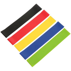 Niedrige MOQ Schnelle Lieferung TPE Made Großhandel Mini Custom Printing Fitness Übung Yoga Pilates TPE <span class=keywords><strong>Loop</strong></span> Resistance Bands - Product Image 5