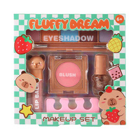 Coffret cosmétique tout-en-un bio vegan personnalisé avec vernis à ongles, gloss à lèvres, fard à paupières, kit de maquillage complet pour filles