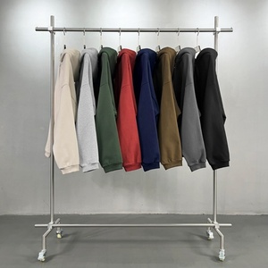 Manufacturer's Custom 100% Cotton Knitted Hoodie for Men Heavyweight Sun-Faded Sportswear Old Retro Powder Hoodies Essential - Product Image 1