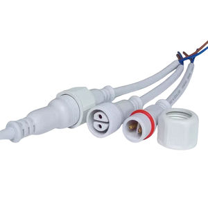 户外照明发光二极管护栏洗墙灯220伏快速公母2 * 0.75毫米防水连接电源线束电缆 - Product Image 1