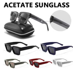 Gafas de sol cuadradas gruesas italianas con logotipo personalizado para hombre 2025, gafas de sol personalizadas de fábrica al por mayor - Product Image 2