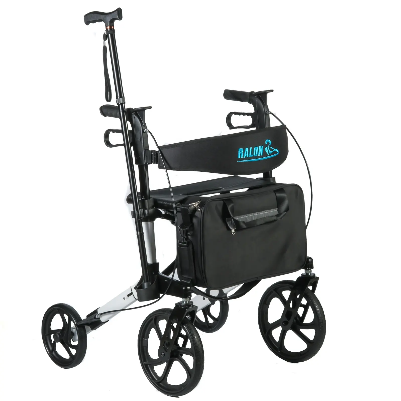 Ralon wheelchair factory wholesale aluminum walking aid disabled adult walker folding rollator walker